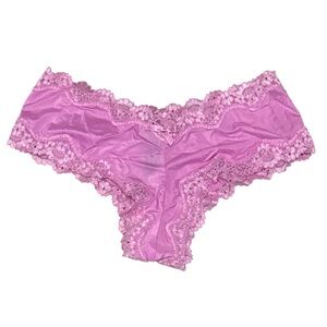 Victoria’s Secret Lace Trim Pink Cheeky Panty